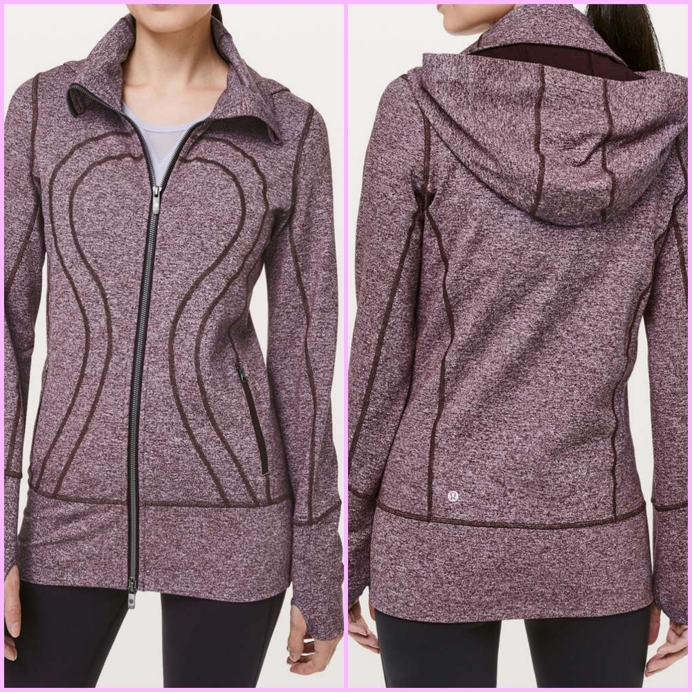 Lululemon Stride Jacket II - Heathered Black Cherry - Picture 5 of 6